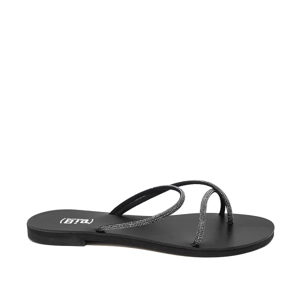 Bigshoes GA0106-01 Strass Σανδάλι Μαύρο