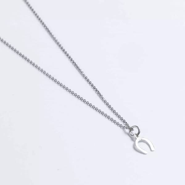 Ασημένιο 925 γούρι CUORO με αλυσίδα και πέταλο