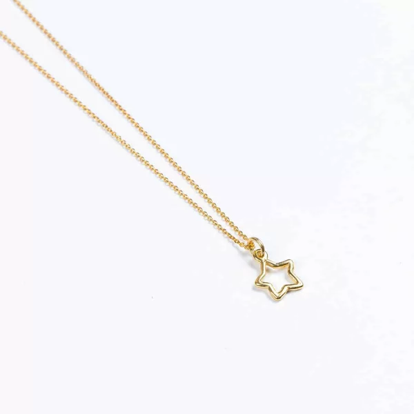 Ασημένιο γούρι 925 CUORO επιχρυσωμένο αστέρι