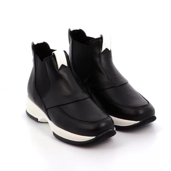 PAREX Μποτάκι Γυναικείο Δέρμα - 10326083 ΜΑΥΡΟ - ΜΑΥΡΟ