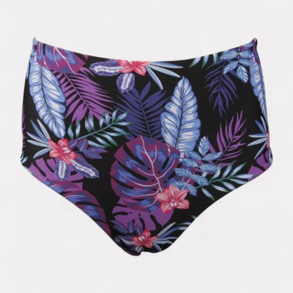 Γυναικείο Μπικίνι Ψηλόμεσο Μαύρο-Τροπικό CL88168-1-Μαύρο