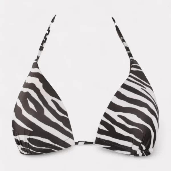 Γυναικείο Μαγιό Σετ με Παρεό Zebra Print Μαύρο CL53105-1-Μαύρο