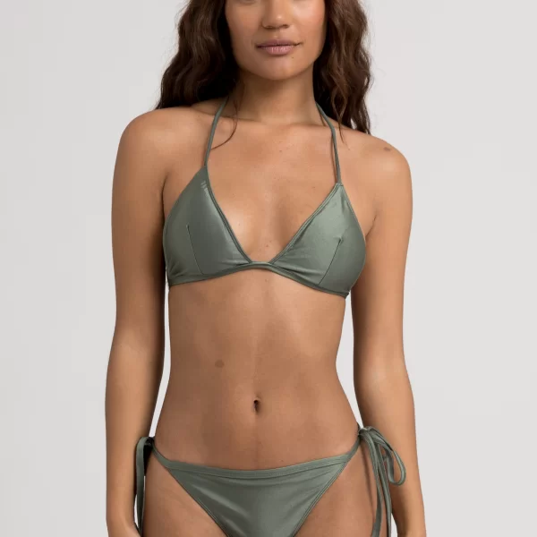 Μαγιό γυναικείο Bikini Τριγωνάκι με Κορδονάκια Olive ET1418-4-Χακί