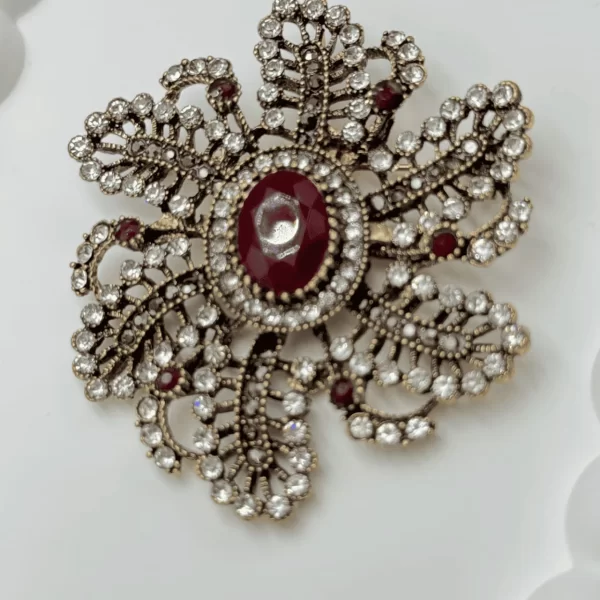 ΚΑΡΦΙΤΣΑ ΧΡΥΣΗ ΒΙΚΤΩΡΙΑΝΗ ΛΟΥΛΟΥΔΙ ΜΕ MΠΟΡΝΤΟ ΠΕΤΡΑ ROSA