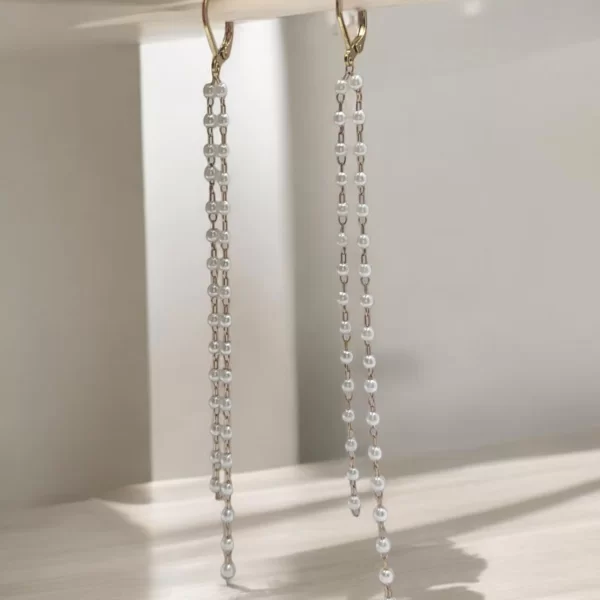 ΣΚΟΥΛΑΡΙΚΙΑ ΑΤΣΑΛΙ ΧΡΥΣΟ ΚΡΙΚΟΙ ΜΕ ΔΙΠΛΗ ΑΛΥΣΙΔΑ ΚΑΙ ΠΕΡΛΕΣ