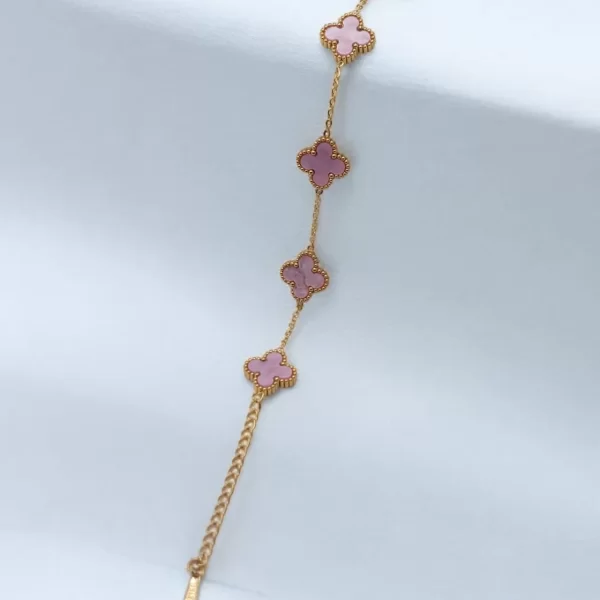 ΒΡΑΧΙΟΛΙ ΑΤΣΑΛΙ ΧΡΥΣΟ ΜΕ ΣΤΑΥΡΟΥΣ ΡΟΖ ΔΙΠΛΗΣ ΟΨΕΩΣ