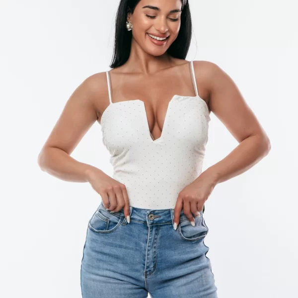 ΚΟΡΜΑΚΙ ΜΕ ΣΤΡΑΣ Άσπρο