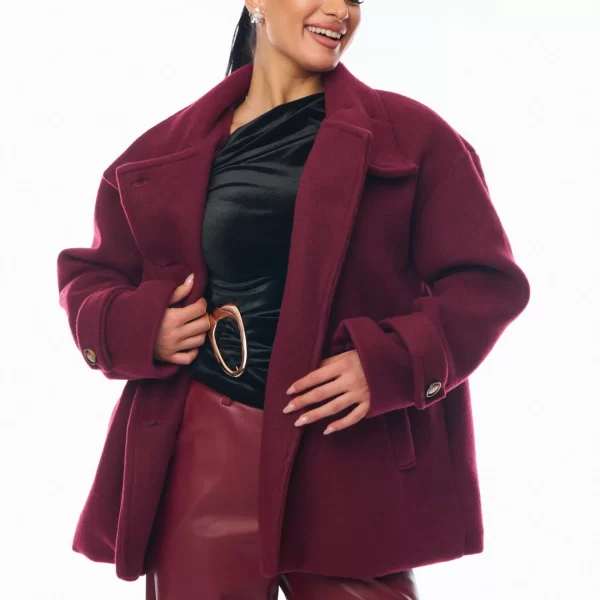 ΗΜΙΠΑΛΤΟ ΜΕ ΚΟΥΜΠΙΑ Μπορντό