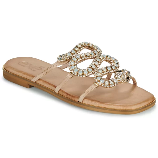 Mules Exé Shoes 543-ORO-LEATHER-NATURAL