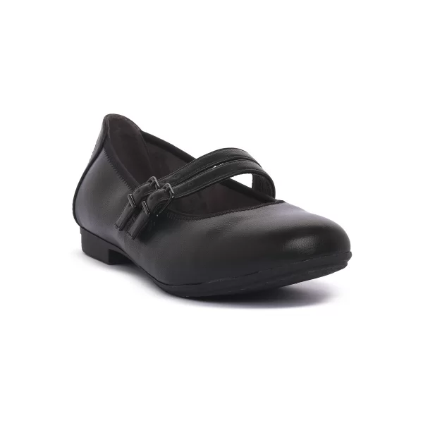 Μπαλαρίνες Jana NERO NAPPA