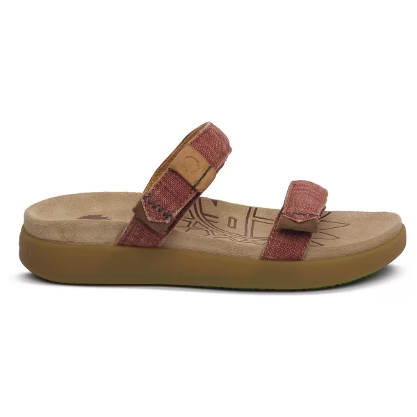 Mules Satorisan SUNKACHINA KAE LINEN SMOKY