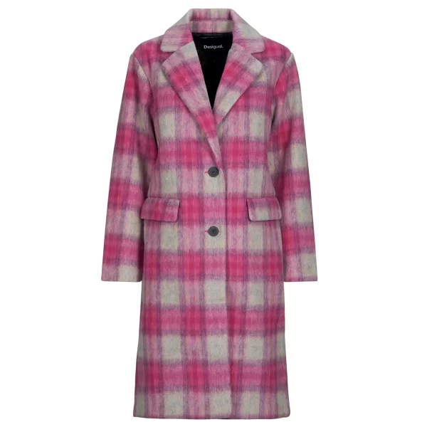 Παλτό Desigual PINKCHECK