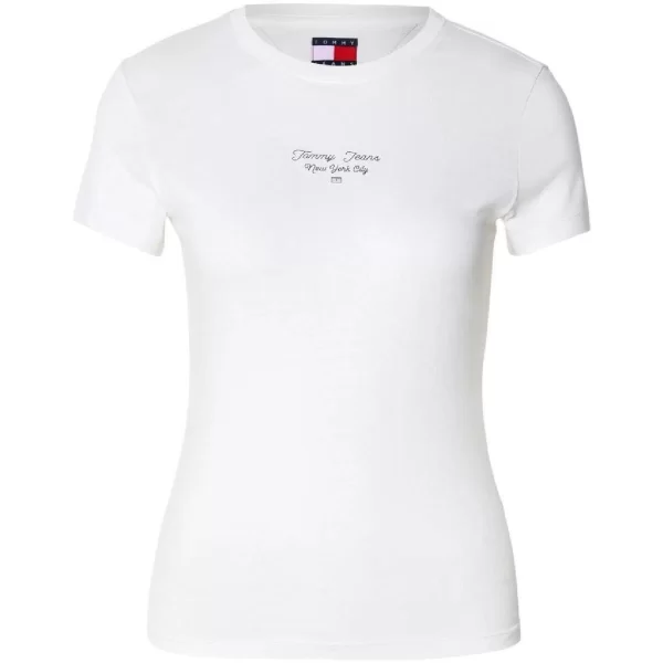 T-shirt με κοντά μανίκια Tommy Hilfiger DW0DW21542 YBL ECRU