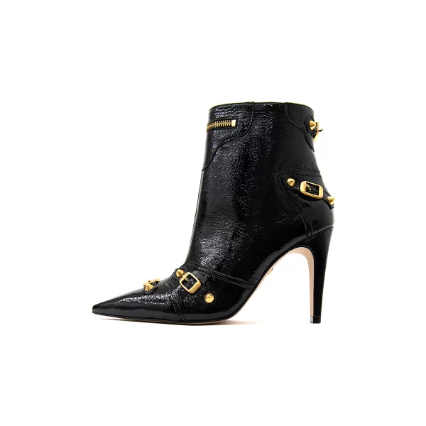 Μποτάκια/Low boots Carrano E67491 PATENT LEATHER HIGH HEEL ANKLE BOOTS WOMEN
