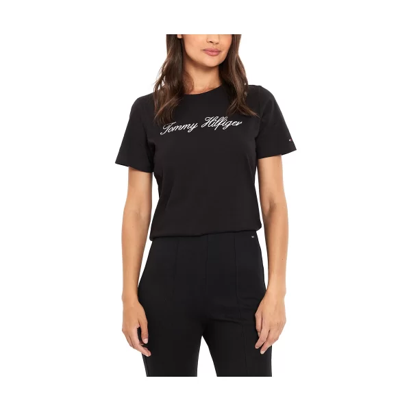 T-shirt με κοντά μανίκια Tommy Hilfiger LOGO C NECK REGULAR FIT T-SHIRT WOMEN