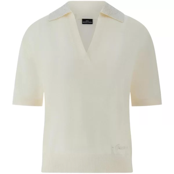 T-shirt με κοντά μανίκια Guess SS RHINESTONES POLO STORMI SWT W6GR03 Z0583