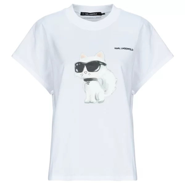 T-shirt με κοντά μανίκια Karl Lagerfeld IKON AQUARELLE C LOOSE T-SHIRT