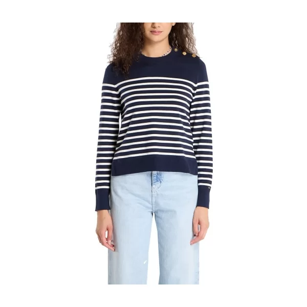 Πουλόβερ Tommy Hilfiger CO JERSEY MID GG LS GOLD