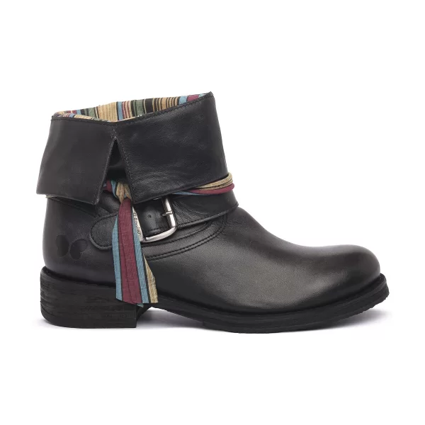 Μποτάκια/Low boots Felmini BLACK LAVADO