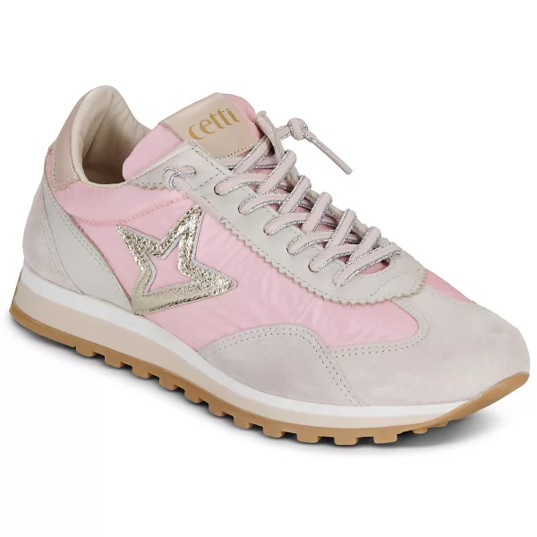 Xαμηλά Sneakers Cetti C-1259-SRA-V26-ANTE-MESH-ROSA-PALO
