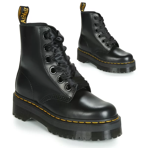 Μπότες Dr. Martens MOLLY BLACK BUTTERO