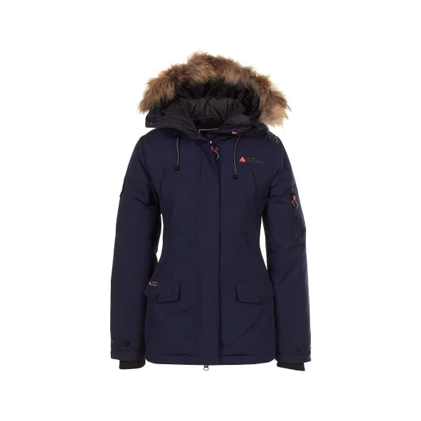 Παρκά Peak Mountain Parka de ski avec vraie fourrure femme AKADOZ