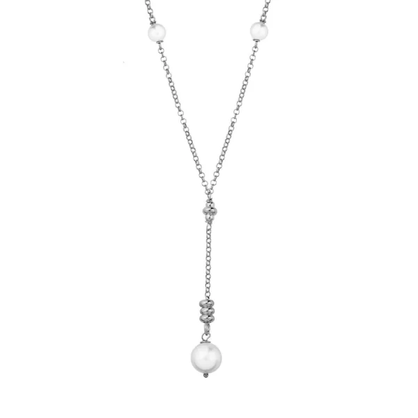 Κολιέ Chain από επιπλατινωμένο ασήμι 925°