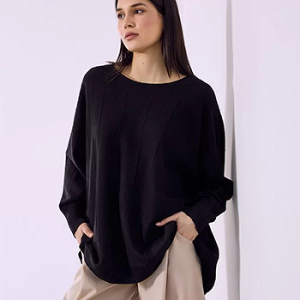 Πουλόβερ με ανάγλυφες ρίγες SQ7568.4057+1