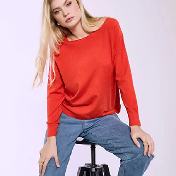 Πουλόβερ με γυριστή λαιμόκοψη SQ1738.4965+2