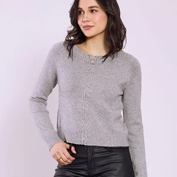 Ζακέτα με πέτρες strass SQ7932.5923+2