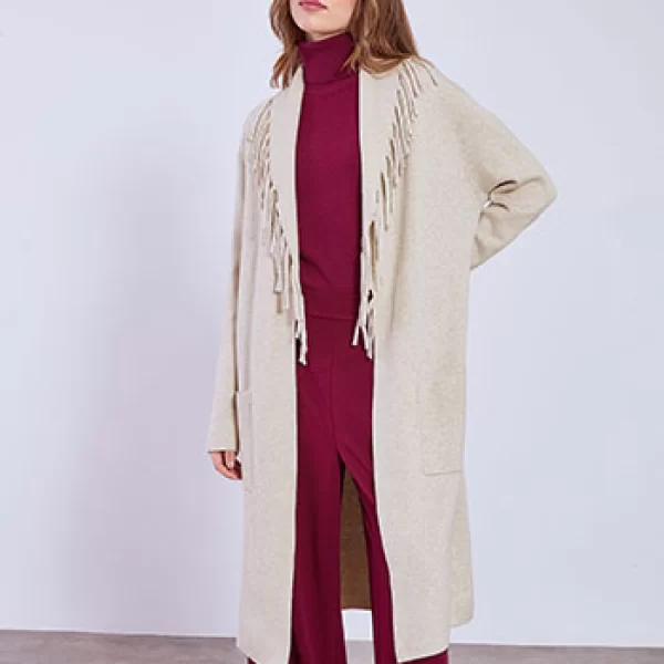 Ζακέτα με κρόσσια WT7910.5750+4