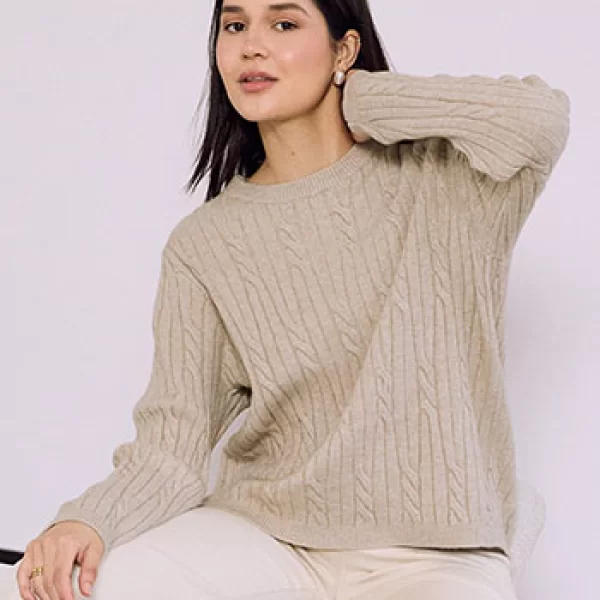 Πουλόβερ με ανάγλυφες λεπτομέρειες SQ7568.4072+6