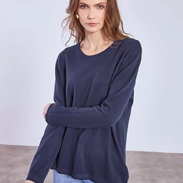 Πουλόβερ με γυριστό τελείωμα SQ1042.4321+9