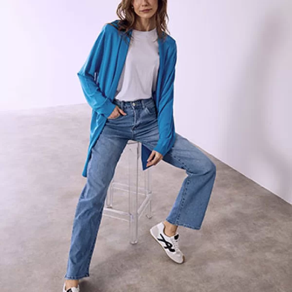 Ζακέτα μακριά με τσέπες SQ7616.5330+6