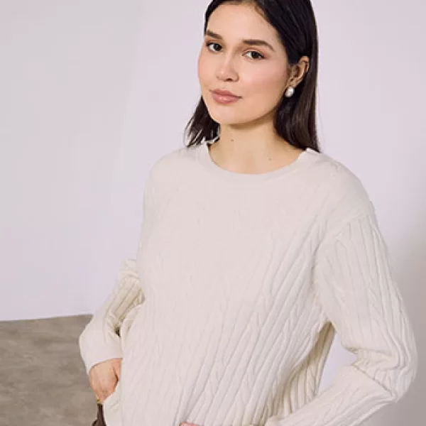 Πουλόβερ με ανάγλυφες λεπτομέρειες SQ7568.4072+3