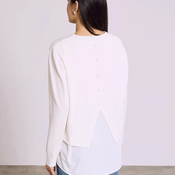 Πουλόβερ με άνοιγμα πίσω SQ7568.4124+3