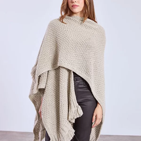 Κάπα πλεκτή με παγιέτες WT673.9907+2