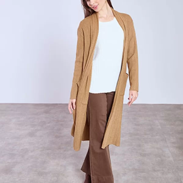 Ζακέτα μακριά ριπ WT7910.5739+3