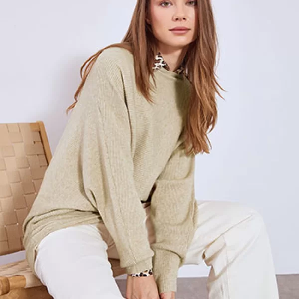 Πουλόβερ μακρύ ριπ WT1019.9912+7