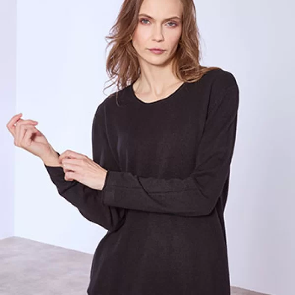 Πουλόβερ με γυριστό τελείωμα SQ1042.4321+5