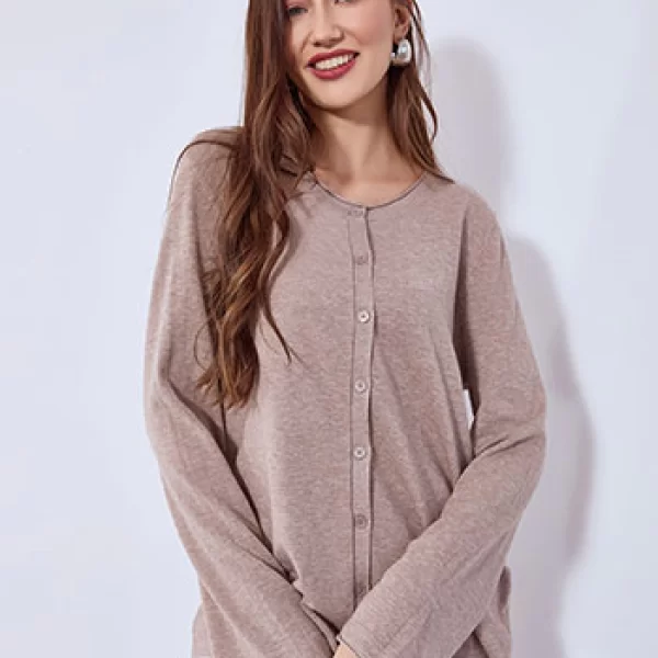 Ζακέτα πλεκτή με απαλή υφή WT1042.5001+2