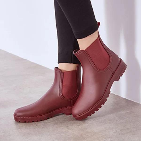 Γαλότσα μποτάκι μονόχρωμο WT219.A781+4