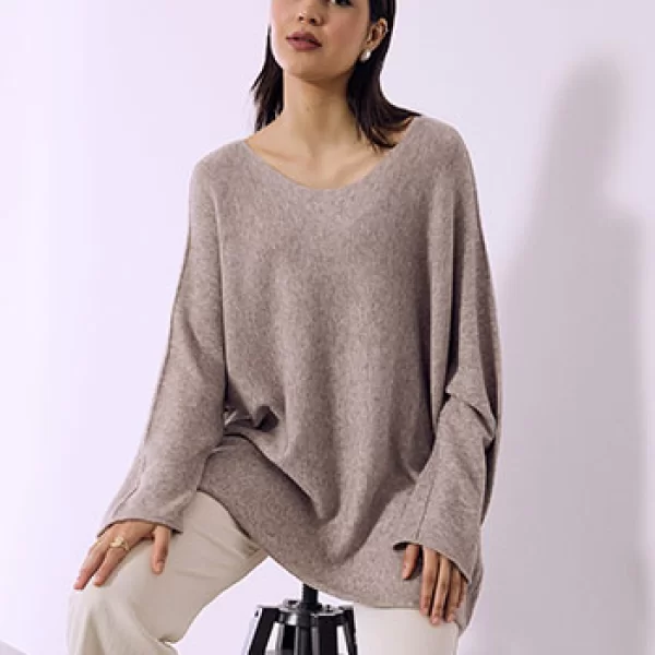 Πουλόβερ μακρύ oversized SQ7587.4920+3