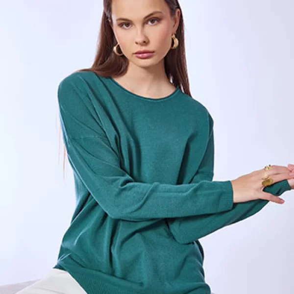 Πουλόβερ με γυριστή λαιμόκοψη SQ1042.4322+7