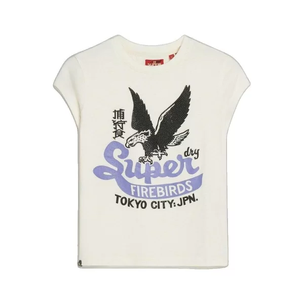 T-shirt με κοντά μανίκια Superdry T-shirt à manches courtes avec motif fantaisie