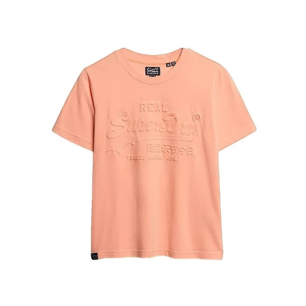 T-shirt με κοντά μανίκια Superdry T-shirt Relaxed Embossed