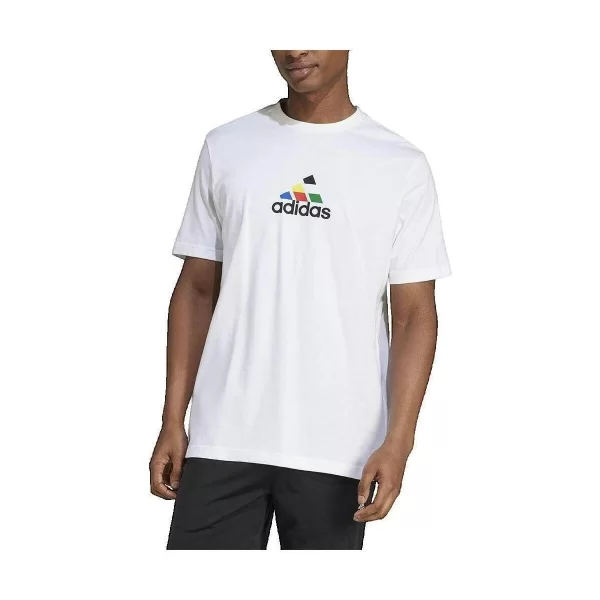 T-shirt με κοντά μανίκια adidas T-shirt House Of Tiro Nations blanc