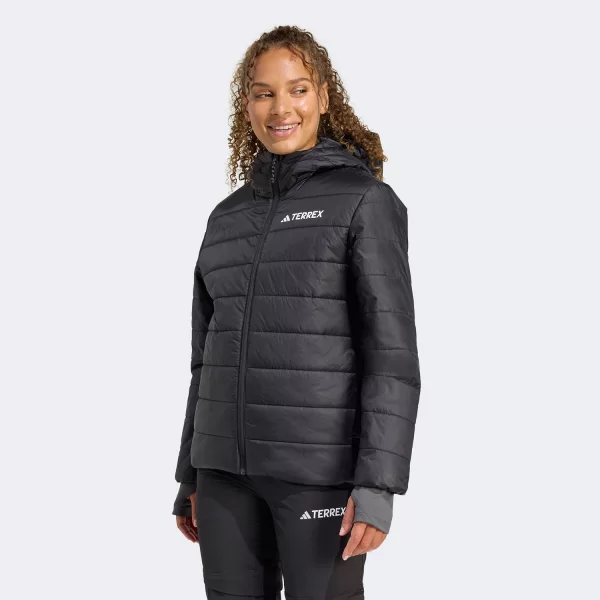 ADIDAS TERREX MULTI ESSENTIALS CLIMAWARM INSULATED HOODED JACKET ΜΑΥΡΟ