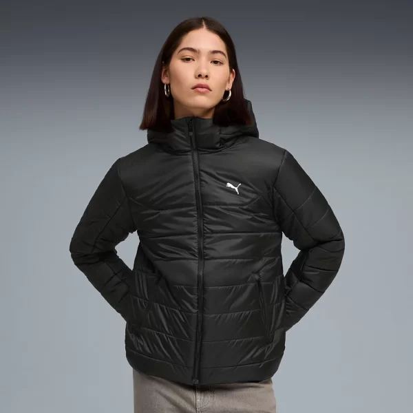 PUMA ESSENTIALS OUTERWEAR WOMEN'S PUFFER JACKET ΜΑΥΡΟ