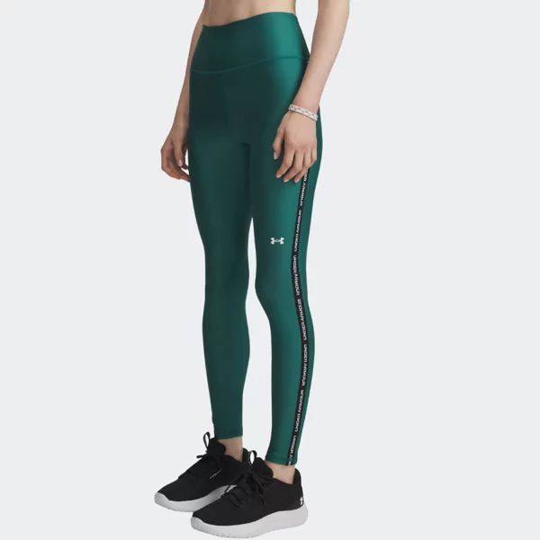 UNDER ARMOUR TECH WORDMARK TAPE LEGGINGS ΠΡΑΣΙΝΟ